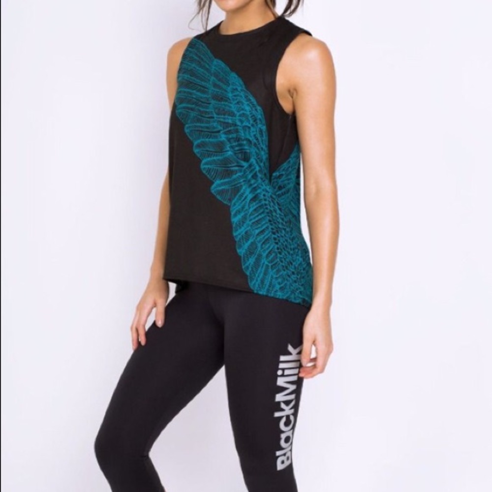 Price FIRM, Teal Wing High Low Tank XL